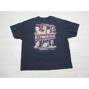 2011 WWE Last Man Standing (3XL) T Shirt Extreme Rules CM Punk Cage Ladder Match